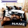 3pcs Rapper2 Cover Set - Personalized Name, HD Printed Bedding with 1 Cover and 2 Pillowcases - Perfect for Home Decor, Easy Care