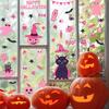 Runtowo 9 Sheets Bat Cat Halloween Window Stickers 2025 Happy Halloween Party Home Bar Floor Wall Decal