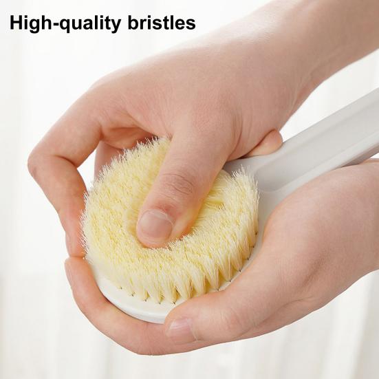 2 Pcs Back Scrubber for Shower Bath Brush with Long Handle Nylon Bristles Body