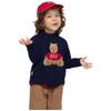 Kids' Playful Textured Cotton Crew Neck Sweater