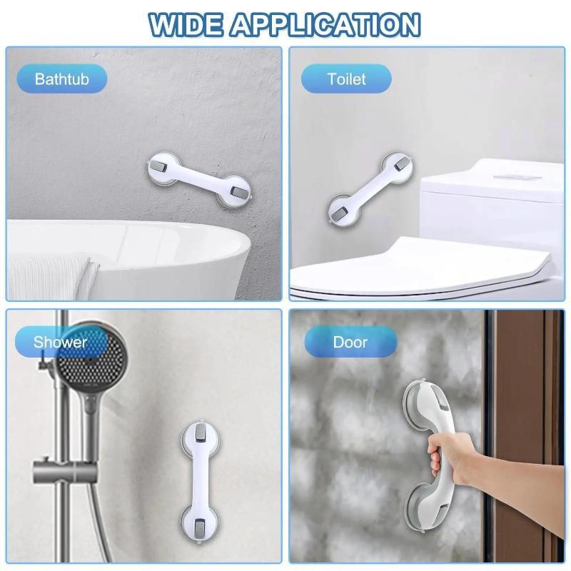 Bathroom Safety Grab Bar with Strong Suction Cup Shower Handle Anti-Slip Grip Support Handrail for Elderly Kids Pregnant Women Bath Assist