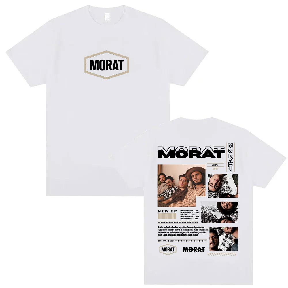 Rock Band Morat Album 2025 Tour Merch Tshirts for Unisex Women Vintage Hip Hop Pop Music Tshirt Oversized Comfort Cotton T Shirts