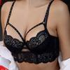 Sexy European and American Temptation Thin Lace Bra Set with Steel Support Women's Underwear Set