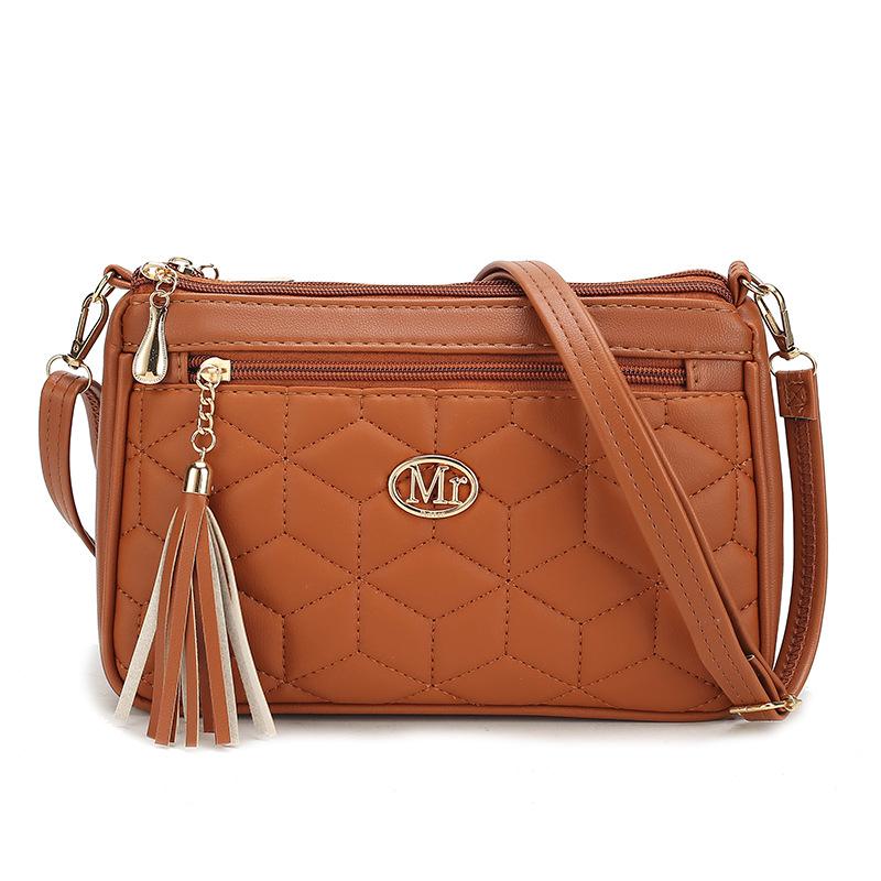 Small and medium bags Crossbody summer women's mini new medium mother bags Soft leather rhombus embroidered women's bags Mobile phone satchel