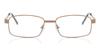 Full Rim Square Brown Smartbuy Collection Lola 639c Fashion Unisex Eyeglasses