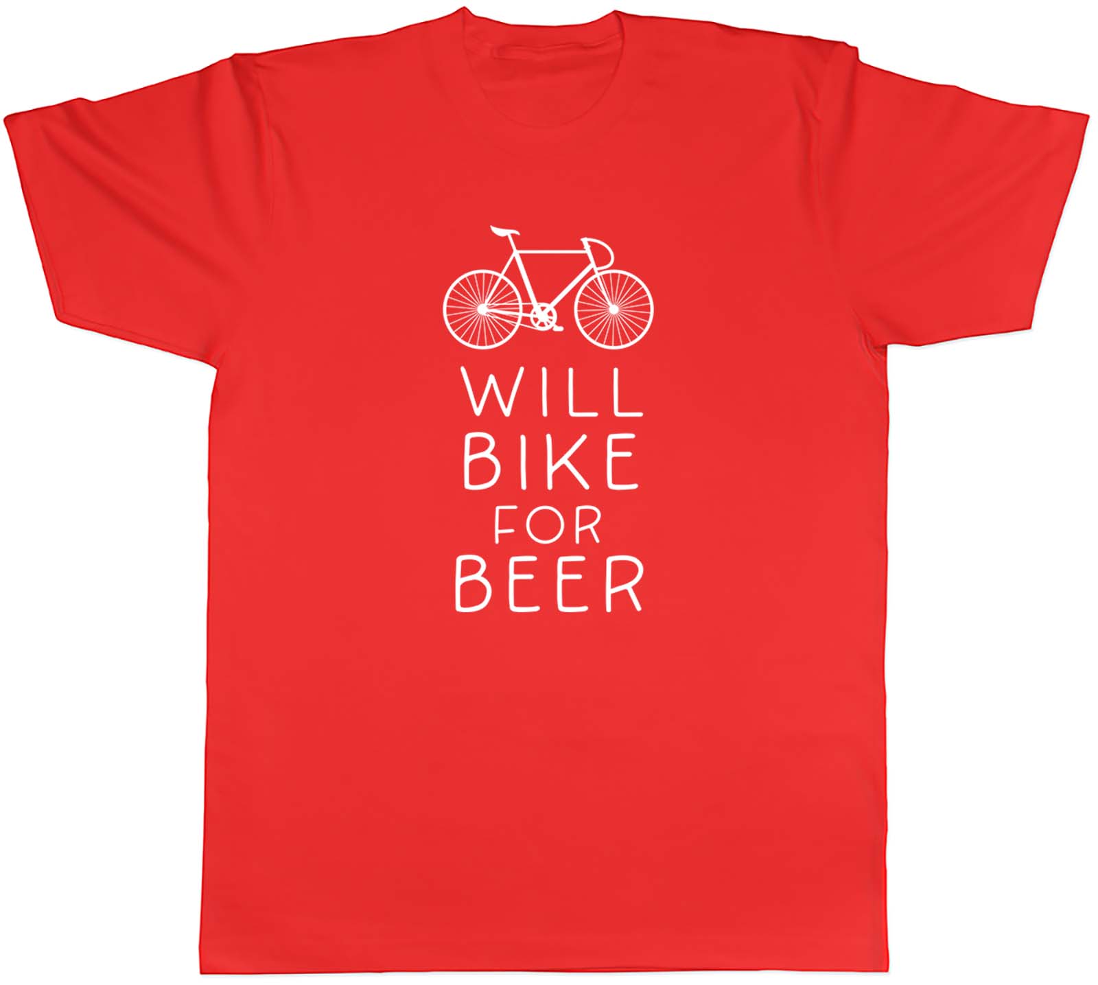 Will Bike For Beer Unisexs Unisex TShirt Tee Gift S