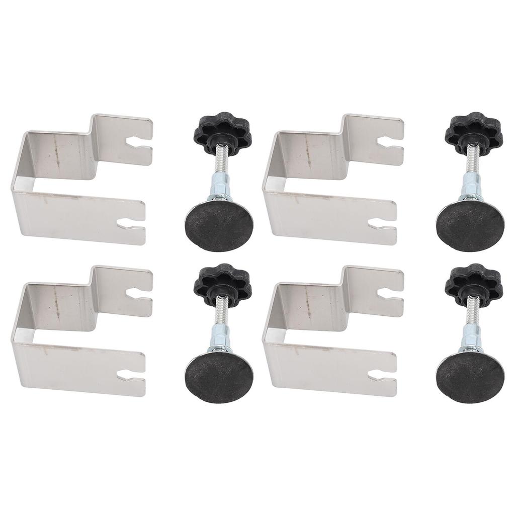 4Pcs Drawer Fixing Clip Long Curved Bow Structure Woodworking Front Panel Installation Clamp Stainless Steel Aid Jig