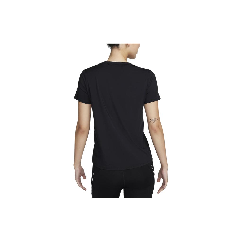 Nike Logo Crew Neck Casual Short Sleeve T-Shirt Women Tops Black FN2619-010