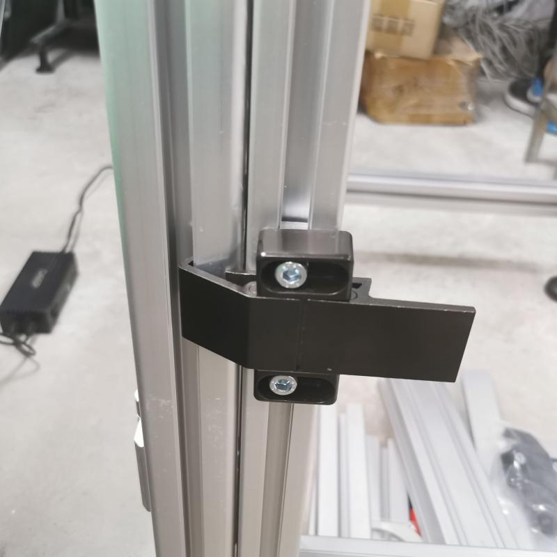 Piese de Fixare Cadru Lacăt cu Zăvor Aluminiu Aliaj Negru Potrivit Pentru Profil Aluminiu Standard European 3030 4040 4545