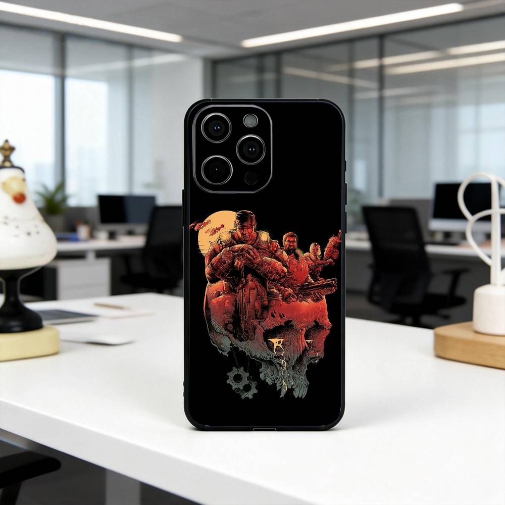 Game G-Gears Of W-War-es Phone Case For iPhone 17, 16,15,14,13,12,11 Plus,Pro Max, Others Soft Black Cover