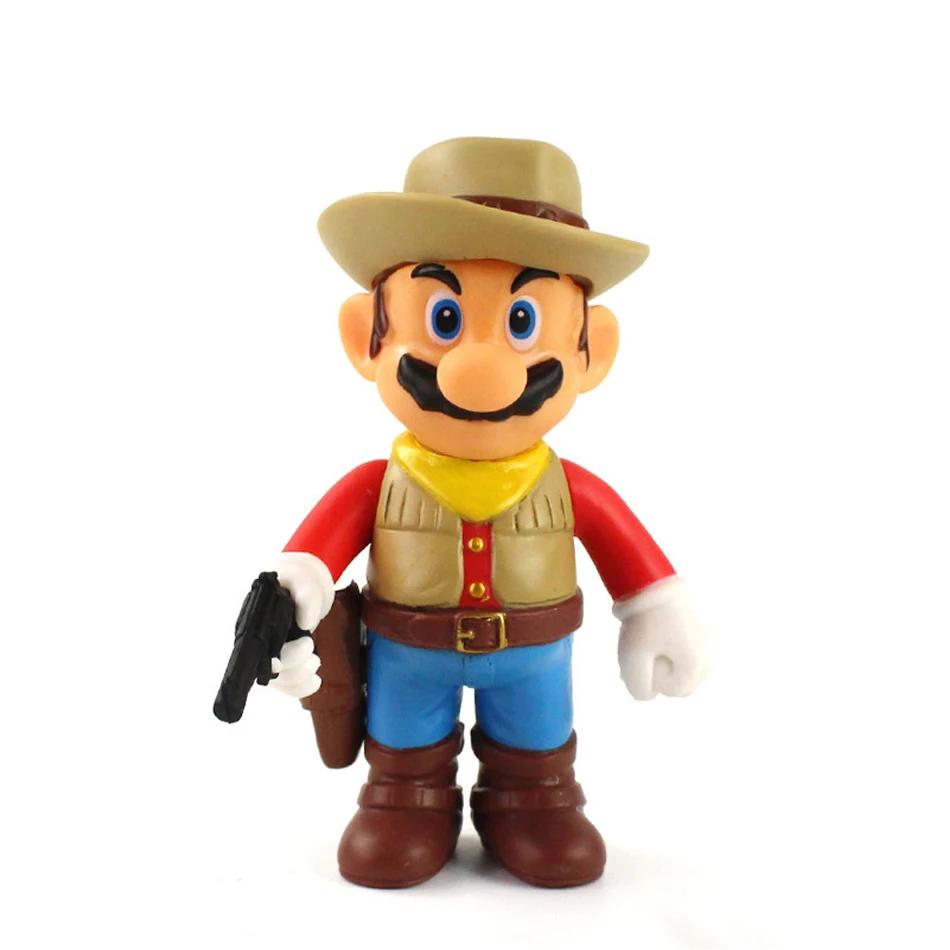 Super Mario Bros Zeichentrickfiguren Modell Geburtstagsgeschenk Anime Figuren Luigi Yoshi Mario Kreatives Sammlermodell Spielzeug.*