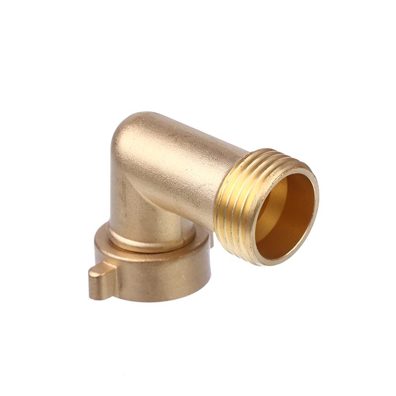90-Degree Hose Elbow With Easy Grip Connector | Perfect For RV Water Hookups And Residential Outdoor Faucets