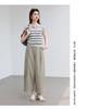 Summer "Nine Point Overture" Series High-Waisted Loose Casual Nine-Point Sickle Lantern Pants