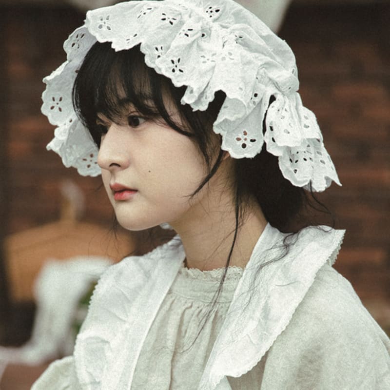 

JAMMER Broderie anglais bonnet : Broderie anglaise bonnet Broderie anglais bonnet