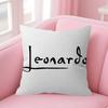 Wearing Pearls Girl painting Double-sided Printed pillow cover Short plush Suitable living rooms bedrooms throw cushion cover