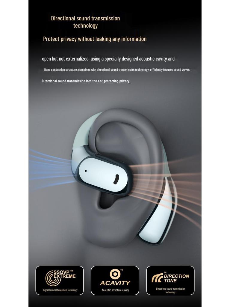 Manufacturer's AI 6.0 Over-Ear Wireless Noise-Canceling Sports Bluetooth Headphones with Long Battery Life