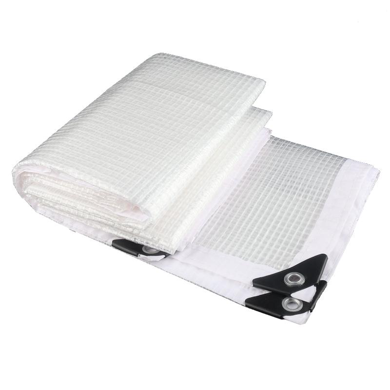 Grid Film Plastic Waterproof Film For Gardens With 4 Style Edge Car Truck Canopys Pets House Keeping Warm Balcony Shading Cloth