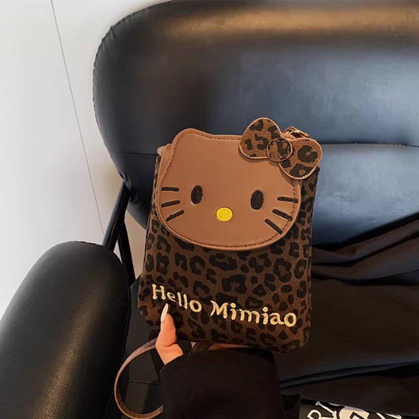 Hellokitty messenger bag women's bag  new niche design cute student party mobile phone bag mini bag