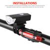 MTB USB Scheinwerfer Rücklicht Scheinwerfer Fahrradbeleuchtung Fahrrad Frontlicht Rücklicht Set Fahrradlampe