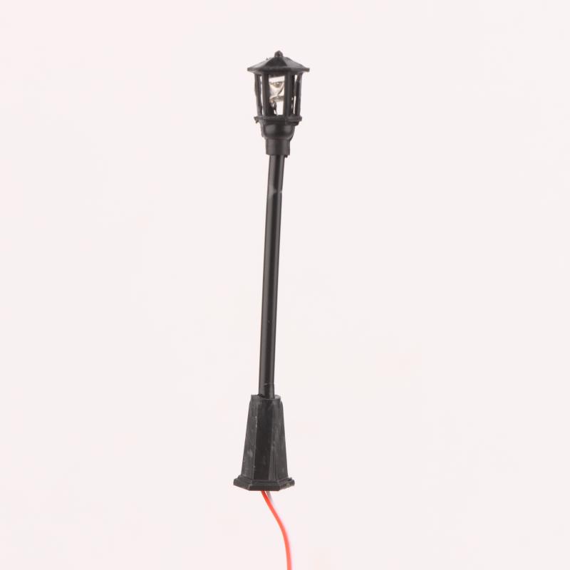 10Pcs Railway Bonsai Micro Landscape Decor For Rail And Building Layout Model Railway Lamppost Led Park Lanterns Lamps
