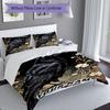 3PC Custom Name Raven Floral Garden Bedding Set Duvet Cover Closure Includes 1 Duvet Cover & 2 Pillowcases for Bedroom