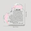 1pc Modern Acrylic Mother'S Day Gift for Mom - Heartfelt Keepsake with Floral Design, No Batteries Needed, Perfect for Home Decor or Special Occasions