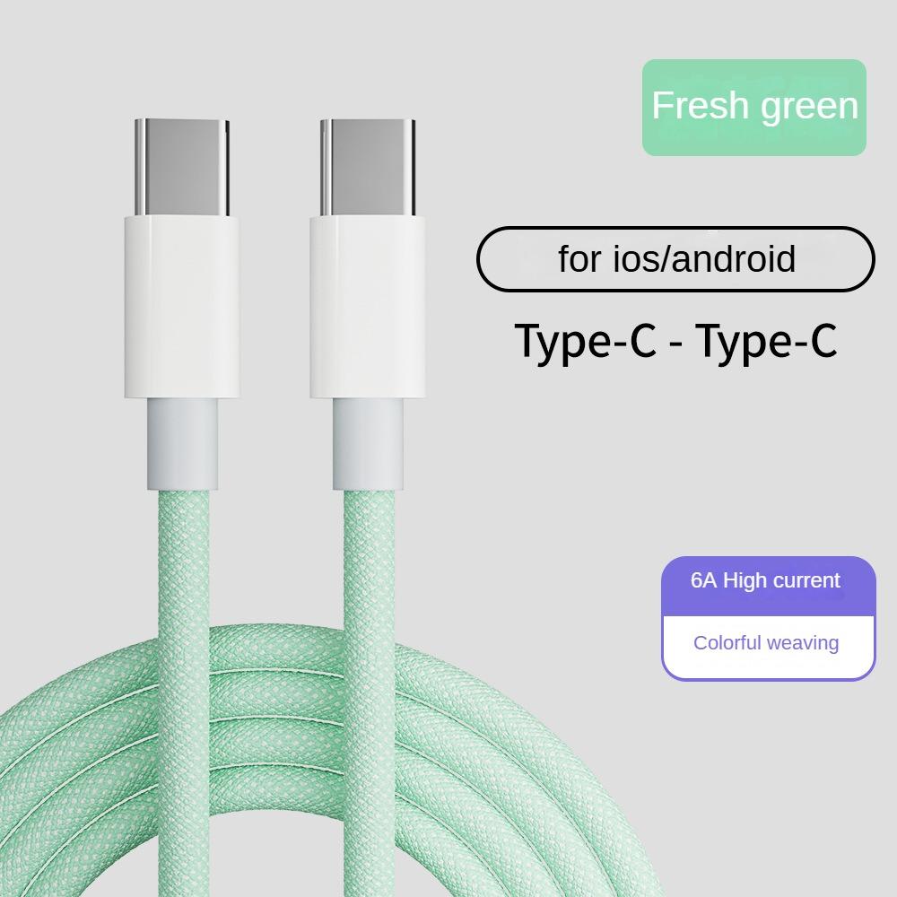 60W 5A Fast Charging Type-C PD Cable Pure Copper Conductor Nylon Braided for Phone