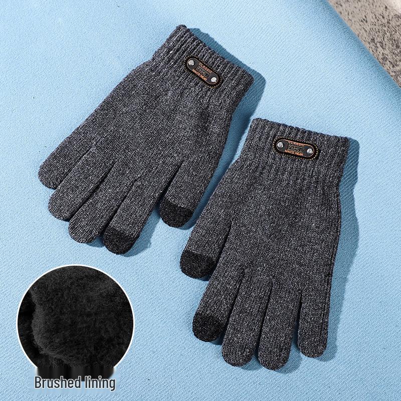 New Arrival: Fleece-Lined Touchscreen Cotton Gloves - Warm & Thick for Cold Weather Riding