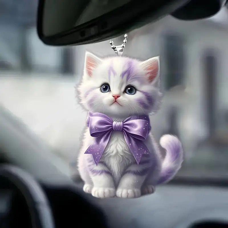 Magic Cat Acrylic Car Pendant: Personalized Fun Festival Ornament