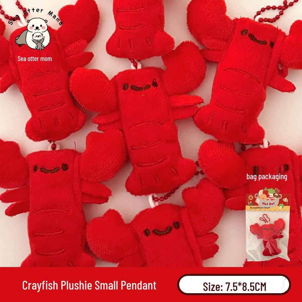 Cute Food Plushie Keychain: Creative Plush Food Toy Doll Pendant for Bags and Keyrings