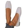 New round head flat bottom lazy single shoes women's flying weaving breathable flat heel shallow mouth