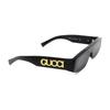 GUCCI Gucci Logo Acetate Irregular Sunglasses Women's Black