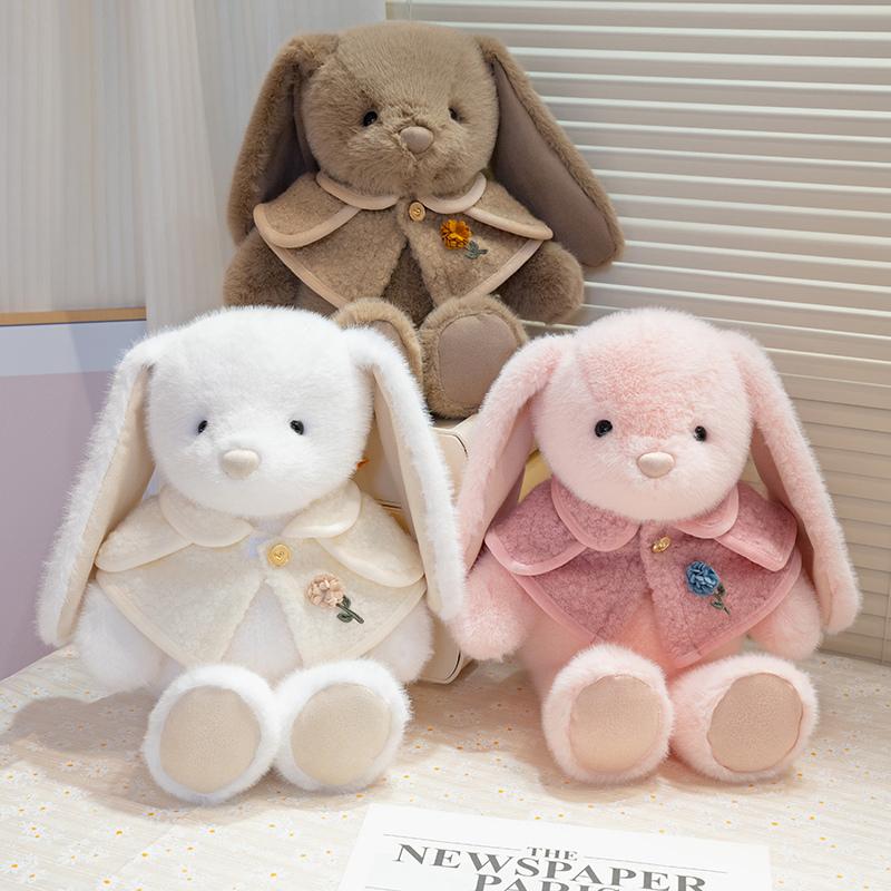 High Quality Sweet Cute Rabbit Animals Bunny Plush Toy Pink Super Soft Comfortable Doll Pillow  Baby Comfort  Birthday Gifts