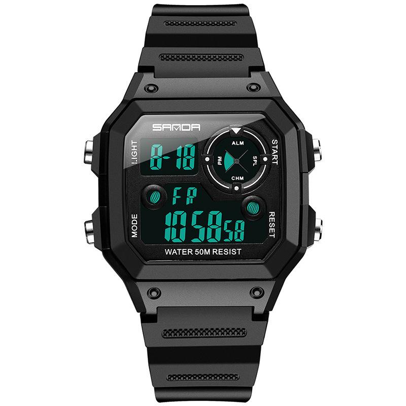 Mens Fashion Led Digital Watch Student Sports Multifunction Electronic Watch Female Clock Gift