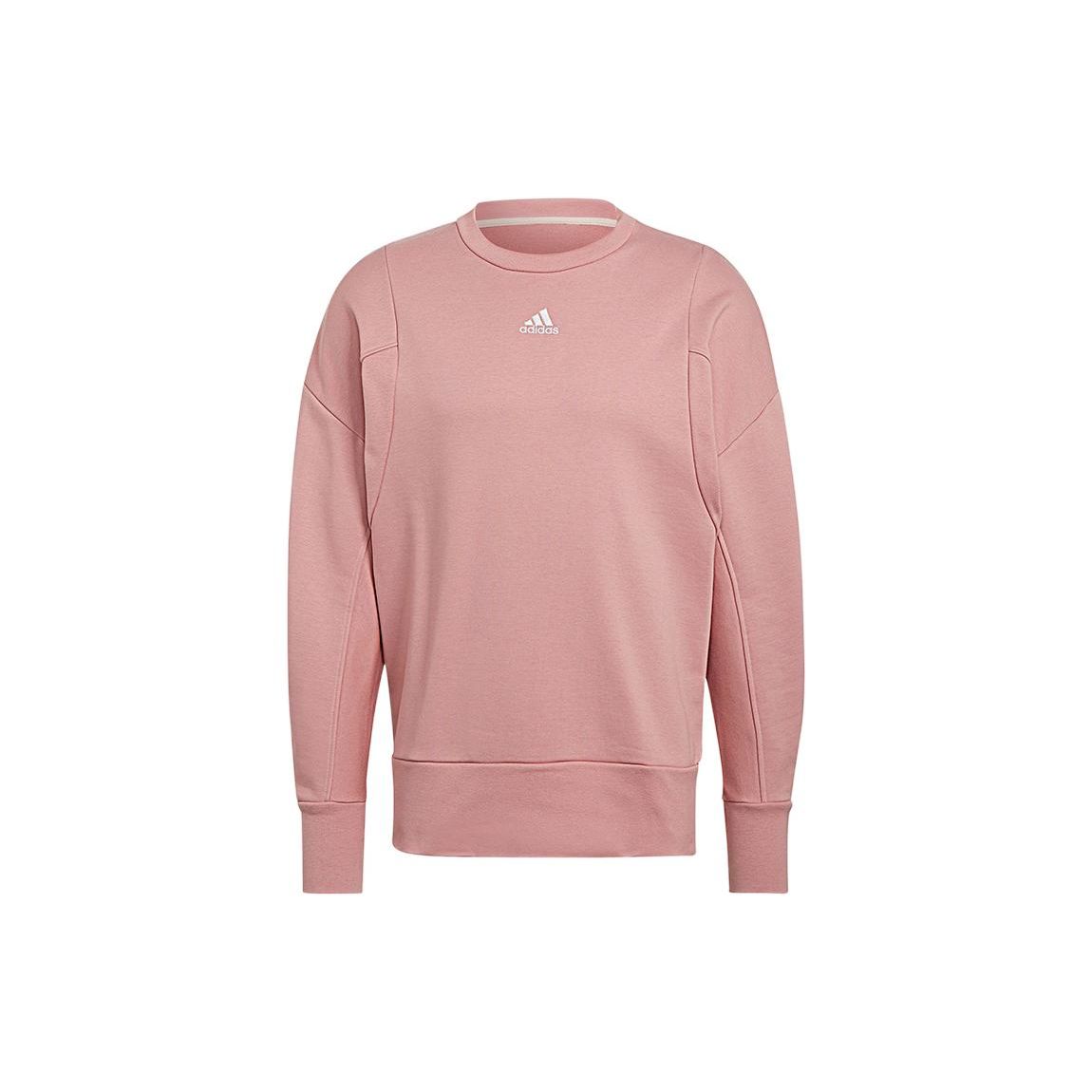 Adidas Classic Sports Round Neck Pullover Casual Sweatshirt Men Pink HB0479 L