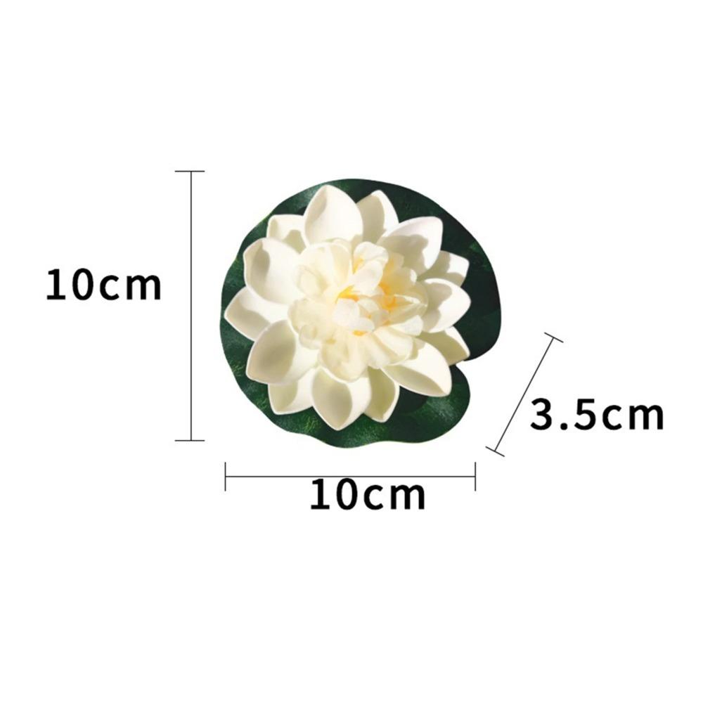 1PC Artificial Floating Water Lily - Colorful EVA Simulation Lotus Leaf Flower Pond Plant, for Gardens Fish Tank Aquarium Decor
