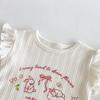 Baby Girls Cute Rabbit Print T Shirt Summer Short Sleeve Casual Fashion Top