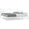 VidaXL Daybed with Trundle Bed Without Mattress White 100x200cm Steel, Sofa Bed, Comfortable Sofa Bed, Daybed with 4104691