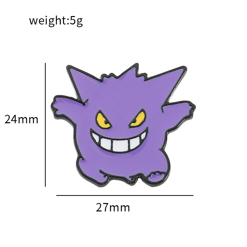 Anime Pokemon Badge Pack Jewelry Gengar Pikachu Enamel Pins Backpack Accessories Cute Brooches for Kids Christmas Gifts