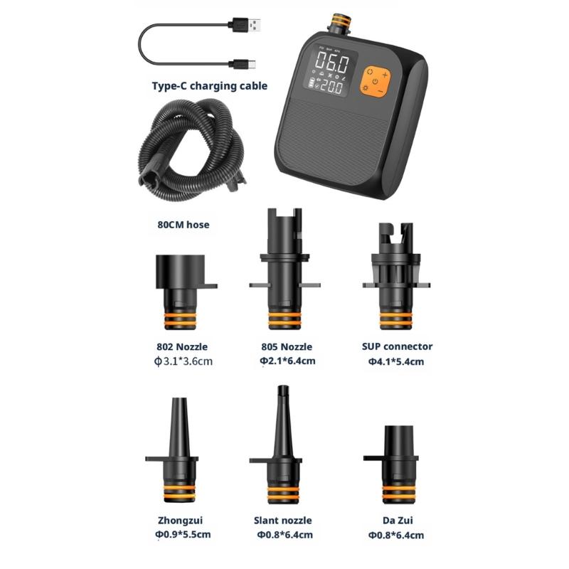 Potente gonfiatore wireless con batteria da 8000 mAh per materassini galleggianti e attrezzatura per piscine gonfiabili
