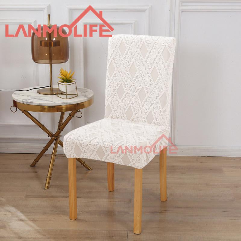 Nordic Thick Jacquard Chair Cover All Inclusive Four Seasons Universal Dustproof Dining Chair Cover Home Elastic Chair Cover