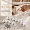 12PCS Crystal Glass Drawer Pull Handles 25mm Diameter Glass Cabinet Knobs Cabinet Knobs  Durable