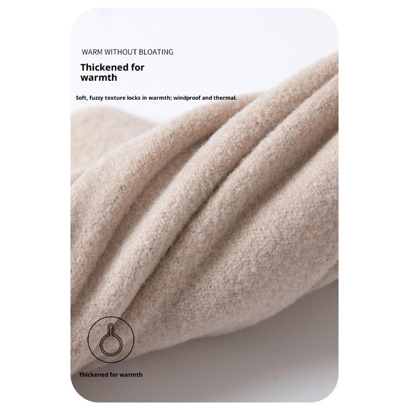 German Velvet Winter Gloves To Keep Warm Women's Winter Thickened and Fresh Cycling Hairy Mouth Cold-proof Outdoor Windproof Touch Screen Gloves