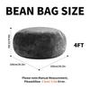 4FT Bean Bag, Bean Bag Chair, Sofa for Adults, Soft and Comfortable Reading Chair, Suitable for Bedrooms, Balconies and Other Places