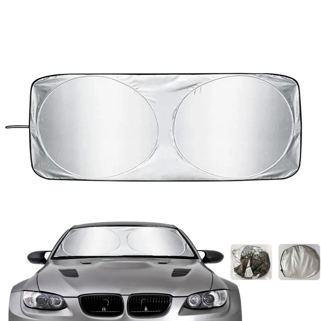 Car front windshield sunshade (large size - -coated model) - Sunscreen, heat insulation, sunshade panel