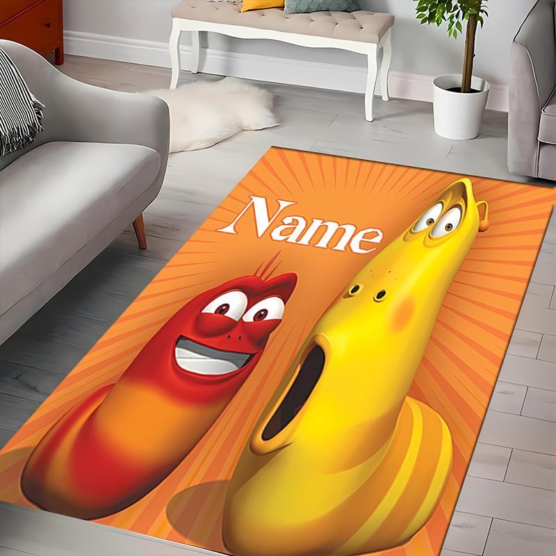 Custom Personalization Larva Area Rug - Perfect For Kitchen, Bathroom,Laundry Room Decor Large Size Available,Gift All Seasons