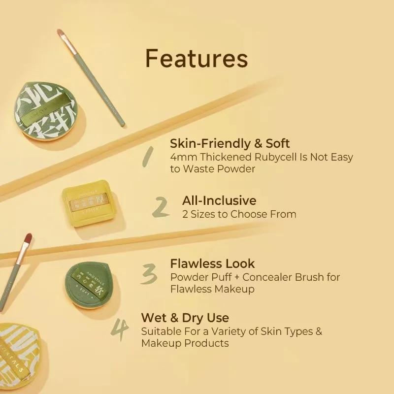 Weiblicher Make-up-Schwamm und Pinsel Kosmetik Puderquaste Set Make-up-Produkte Gesicht Foundation Beauty-Tools Make-up-frei