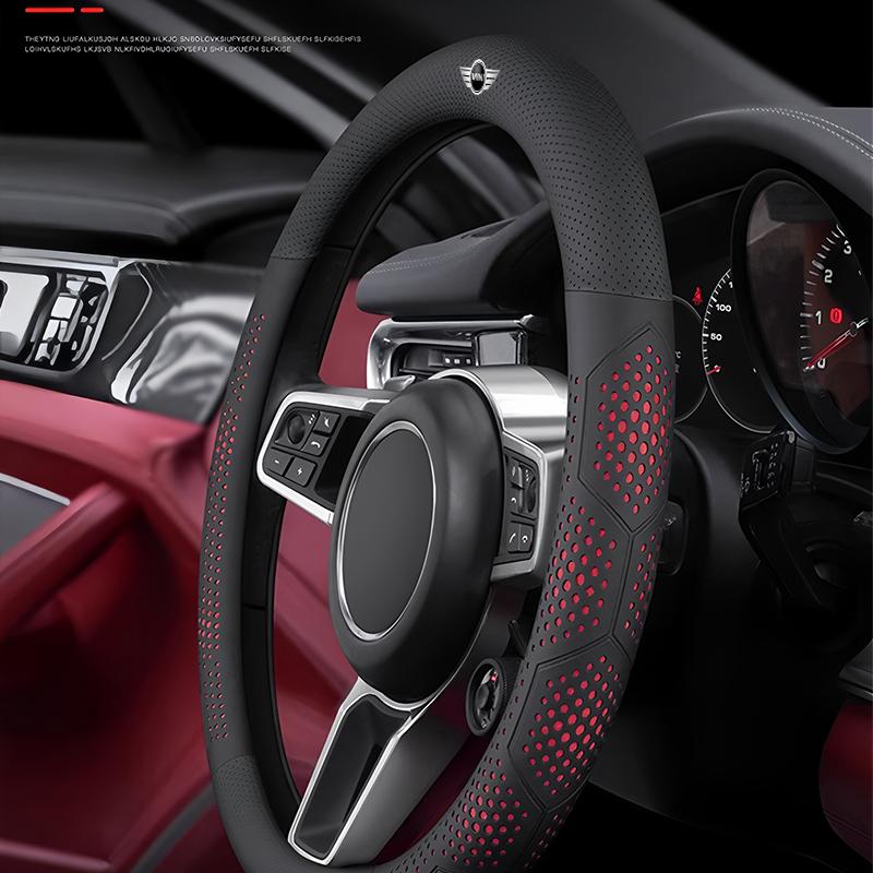 Car Steering Wheel Cover Ultra-thin Breathable Case For MINI Cooper R56 F56 R50 JCW Cabrio Aceman Countryman Clubman Roadster