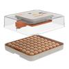 56-Egg Automatic Incubator with Precise Humidity Control, Adjustable Egg Turning, and Countdown Timer for Home Use
