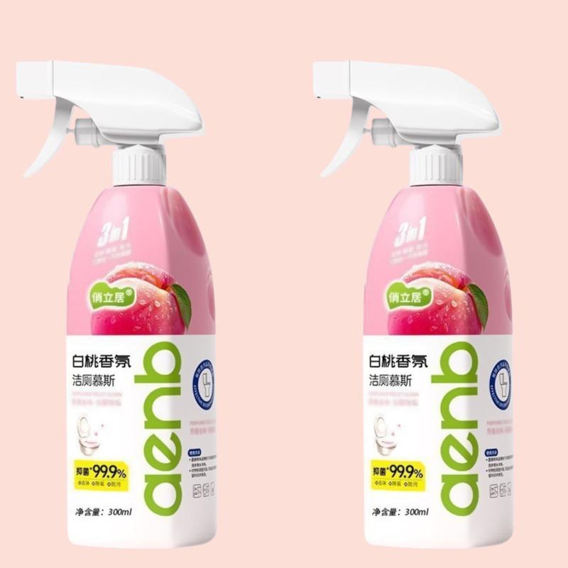 

Toilet Cleaning Foam Mousse Bathroom Stain Remover for Toilet Bowl Antibacterial Deodorizing Effervescent Cleaner for Home Use 2 bottles